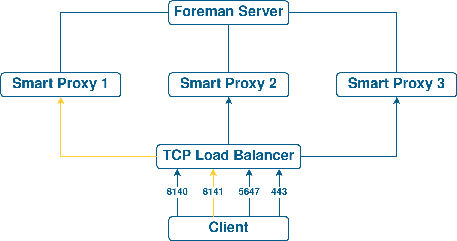 Components of a load-balanced setup